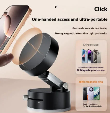 Vacuum Magnetic Car Phone Holder