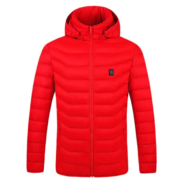 2026 Men's Heated Hooded Puffer Jacket