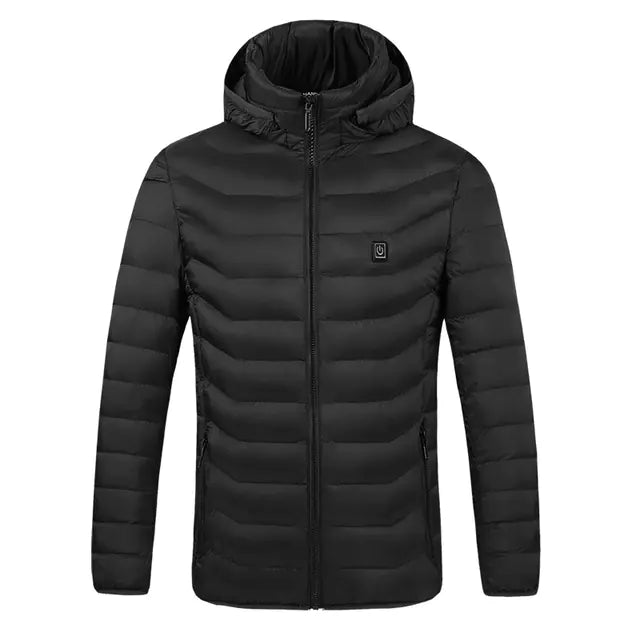2026 Men's Heated Hooded Puffer Jacket