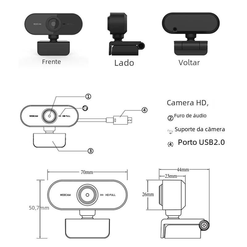 ClearFocus HD USB Streaming Webcam