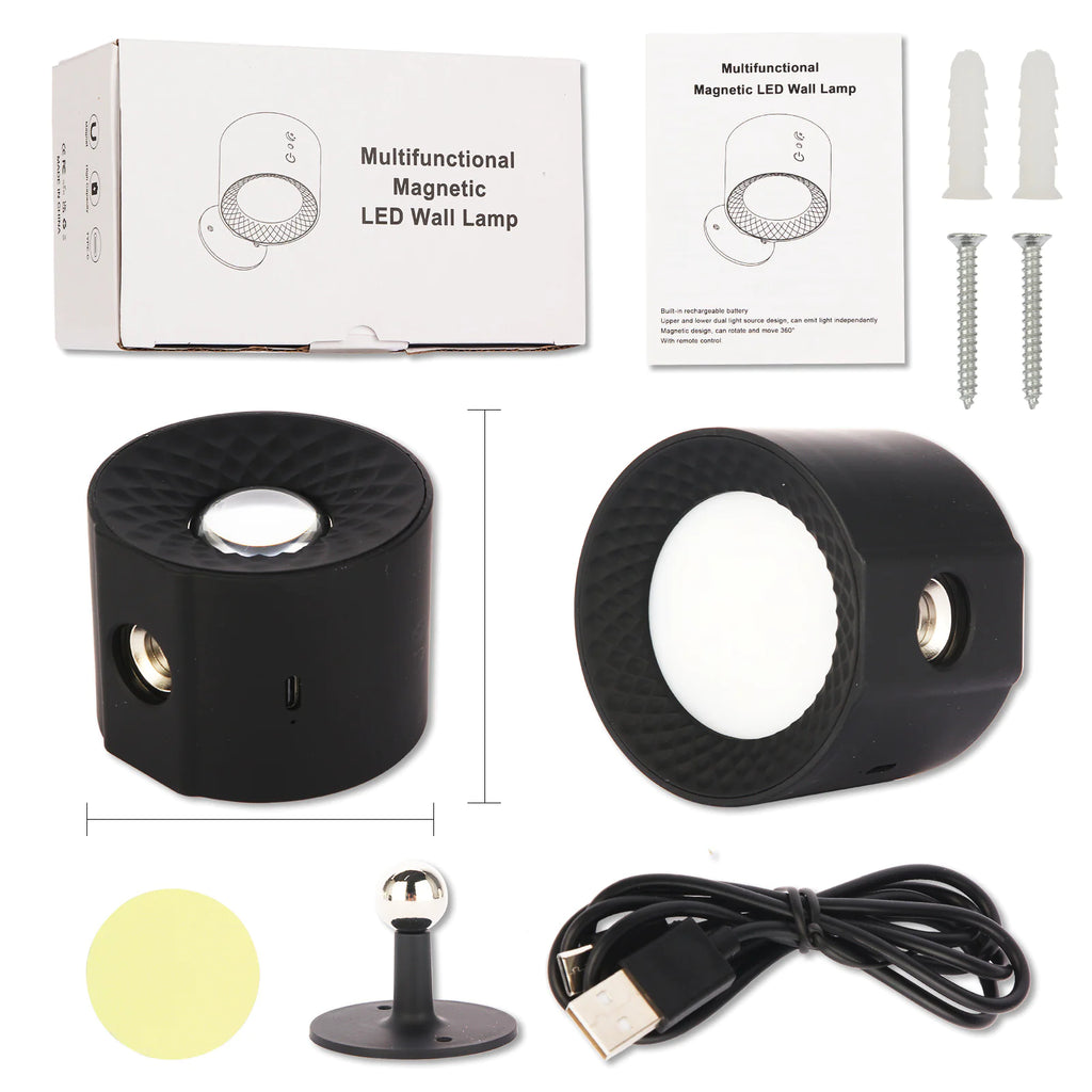 Dual-Head Magnetic Night Lamp