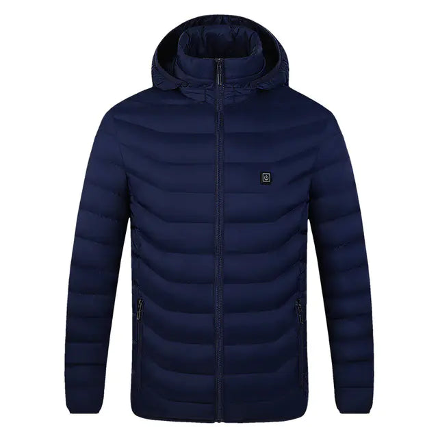2026 Men's Heated Hooded Puffer Jacket